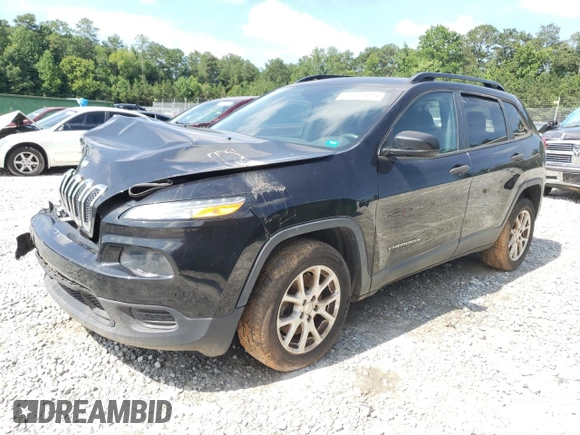 2016 Jeep Cherokee Sport z VIN 1C4PJLAB3GW233584, wystawiony jako Copart lot #61441815 z przebiegiem 168 112 mil mil oraz Szkoda całkowita • Salvage title. Historia ofert i sprzedaży dostępna na DreamBid. Obrazek 1.