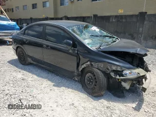 2008 Honda Civic LX with VIN 2HGFA16558H343198, listed as a Copart auction lot 52745625 with 217,403 mi miles and Salvage Title. Bid and sale history available at DreamBid. Image 4.