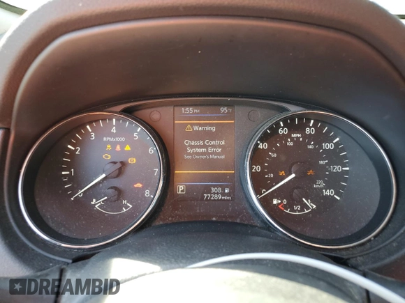 2019 Nissan Rogue SL with VIN 5N1AT2MV0KC715886, listed as a Copart auction lot 43022495 with 77,289 mi miles and Non Repairable. Bid and sale history available at carsss.com. Image 9.