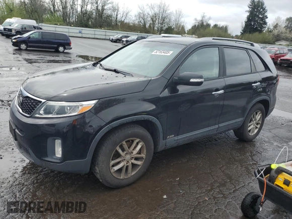 2014 Kia Sorento LX with VIN 5XYKTDA70EG531199, listed as a Copart auction lot 52163405 with 151,165 mi miles and Clean Title. Bid and sale history available at carsss.com. Image 1.