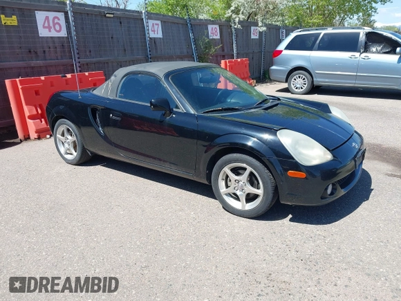 2003 Toyota MR2 with VIN JTDFR320530058205, listed as a IAAI auction lot 42184538 with 112,933 mi miles and . Bid and sale history available at DreamBid. Image 1.