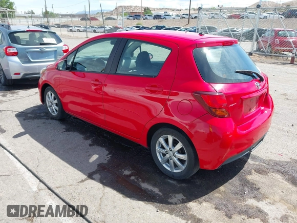 2015 Toyota Yaris L with VIN VNKKTUD33FA027229, listed as a IAAI auction lot 42147103 with 143,304 mi miles and . Bid and sale history available at DreamBid. Image 3.
