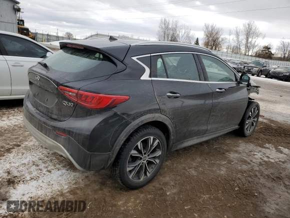 2018 Infiniti QX30 Luxury with VIN SJKCH5CR2JA058150, listed as a Copart auction lot 42231625 with 185,099 mi miles and Clean title. Bid and sale history available at DreamBid. Image 3.