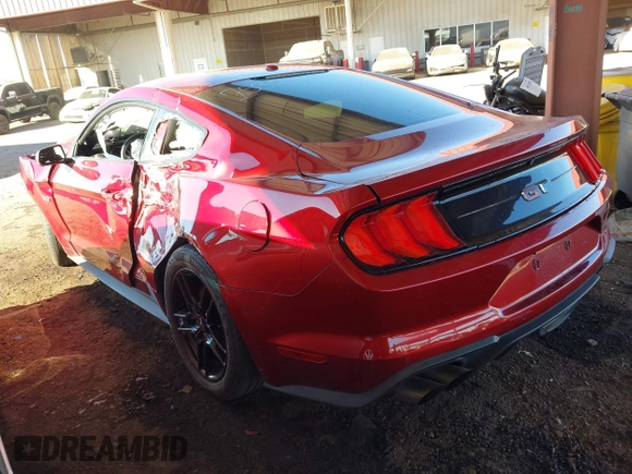 2018 Ford Mustang GT with VIN 1FA6P8CF3J5117201, listed as a IAAI auction lot 41511624 with 42,823 mi miles and . Bid and sale history available at DreamBid. Image 3.