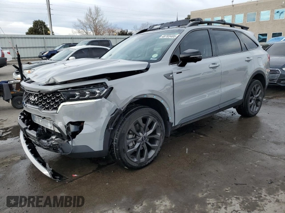 2022 Kia Sorento SX with VIN 5XYRKDLF7NG149435, listed as a Copart auction lot 48703485 with 26,580 mi miles and Salvage Title. Bid and sale history available at carsss.com. Image 1.