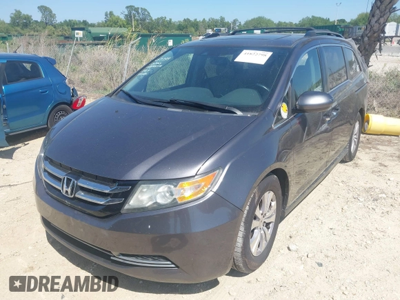 2015 Honda Odyssey EX-L with VIN 5FNRL5H61FB048170, listed as a IAAI auction lot 41822798 with 179,550 mi miles and . Bid and sale history available at DreamBid. Image 17.