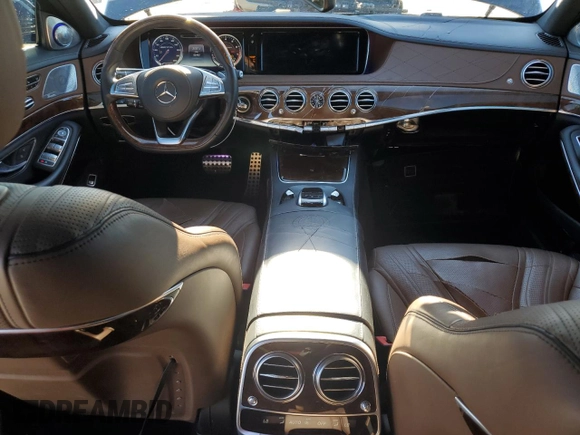 2016 Mercedes-Benz S-Class AMG S 63 with VIN WDDUG7JB0GA235269, listed as a Copart auction lot 78687474 with 52,452 mi miles and Salvage Title. Bid and sale history available at carsss.com. Image 8.