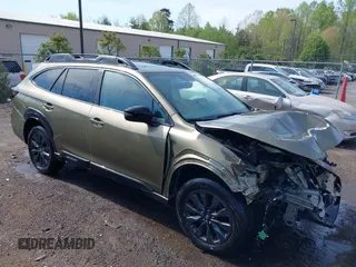 2025 Subaru Outback Onyx с VIN 4S4BTALC7S3125022, выставлен на аукционе IAAI как лот 42033771 с пробегом 27 062 миль миль и . История ставок и продаж доступна на DreamBid. Изображение 1.