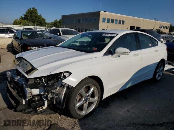 2016 Ford Fusion SE with VIN 3FA6P0T92GR405731, listed as a Copart auction lot 74537964 with 50,983 mi miles and Salvage Title. Bid and sale history available at carsss.com. Image 1.