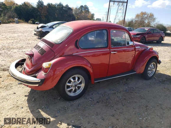 1974 Volkswagen Beetle with VIN 1342387192, listed as a Copart auction lot 82908724 with 55,499 mi miles and Salvage Title. Bid and sale history available at DreamBid. Image 3.