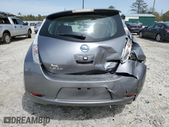 2015 Nissan LEAF S with VIN 1N4AZ0CP7FC330279, listed as a Copart auction lot 51583175 with 62,617 mi miles and Salvage Title. Bid and sale history available at DreamBid. Image 6.
