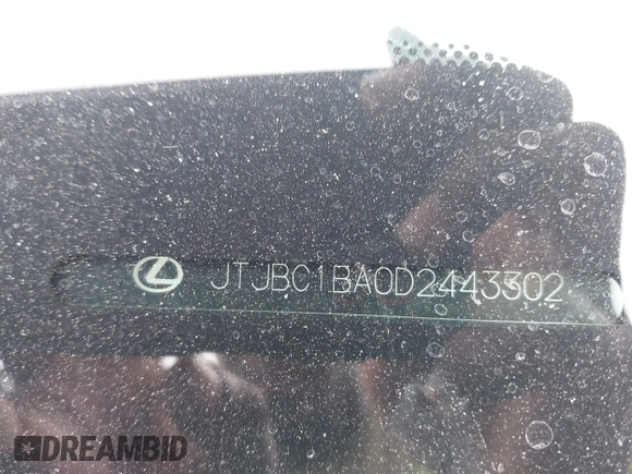 2013 Lexus RX 450h with VIN JTJBC1BA0D2443302, listed as a IAAI auction lot 42602133 with 278,477 mi miles and . Bid and sale history available at DreamBid. Image 9.