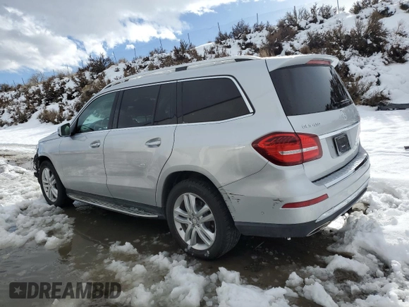 2017 Mercedes-Benz GLS 450 with VIN 4JGDF6EE0HA847304, listed as a Copart auction lot 41138334 with 83,829 mi miles and . Bid and sale history available at DreamBid. Image 2.