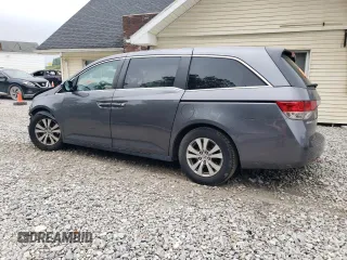 2014 Honda Odyssey EX-L with VIN 5FNRL5H69EB125480, listed as a Copart auction lot 59988475 with Not provided miles and Salvage title. Bid and sale history available at DreamBid. Image 2.