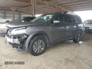 2022 Nissan Pathfinder SV с VIN 5N1DR3BA9NC262390, выставлен на аукционе Copart как лот 45094665 с пробегом 44 641 миль миль и Списание • Salvage title. История ставок и продаж доступна на DreamBid. Изображение 1.