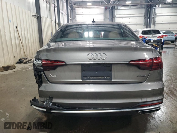 2022 Audi A4 Premium z VIN WAUABAF41NA019721, wystawiony jako Copart lot #50617215 z przebiegiem 22 057 mil mil oraz Szkoda całkowita • Salvage title. Historia ofert i sprzedaży dostępna na DreamBid. Obrazek 6.