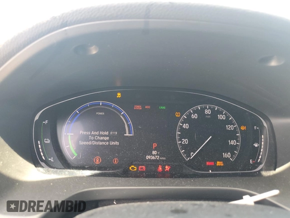 2019 Honda Insight Touring z VIN 19XZE4F97KE019841, wystawiony jako Copart lot #53578335 z przebiegiem 93 672 mil mil oraz Szkoda całkowita • Salvage title. Historia ofert i sprzedaży dostępna na DreamBid. Obrazek 9.
