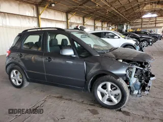 2008 Suzuki SX4 with VIN JS2YB413X85108496, listed as a Copart auction lot 76107604 with 104,241 mi miles and Salvage Title. Bid and sale history available at carsss.com. Image 4.
