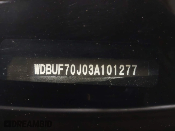 2003 Mercedes-Benz E 500 with VIN WDBUF70J03A101277, listed as a IAAI auction lot 40872555 with 330,553 mi miles and . Bid and sale history available at DreamBid. Image 19.