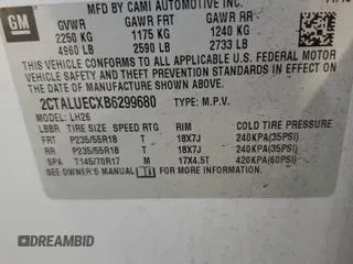 2011 GMC Terrain SLT-1 with VIN 2CTALUECXB6299680, listed as a Copart auction lot 47468275 with 180,694 mi miles and Salvage Title. Bid and sale history available at carsss.com. Image 12.