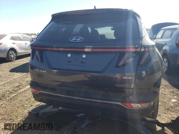2023 Hyundai Tucson SEL z VIN 5NMJFCAE3PH246615, wystawiony jako Copart lot #69993734 z przebiegiem 6 455 mil mil oraz Szkoda całkowita • Salvage title. Historia ofert i sprzedaży dostępna na DreamBid. Obrazek 6.