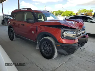 2024 Ford Bronco Sport Big Bend with VIN 3FMCR9B62RRF56148, listed as a Copart auction lot 57823095 with 2,154 mi miles and Salvage title. Bid and sale history available at DreamBid. Image 4.