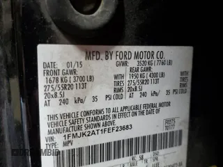 2015 Ford Expedition EL Limited with VIN 1FMJK2AT1FEF23683, listed as a Copart auction lot 71021664 with 193,538 mi miles and Non Repairable. Bid and sale history available at carsss.com. Image 13.