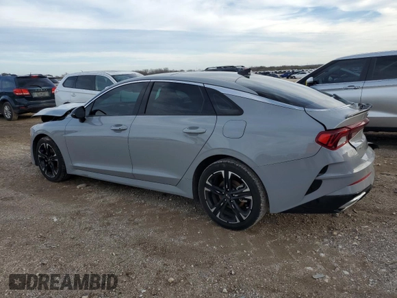 2021 Kia K5 GT-Line with VIN 5XXG64J28MG025348, listed as a Copart auction lot 43313845 with 50,214 mi miles and Salvage Title. Bid and sale history available at carsss.com. Image 2.