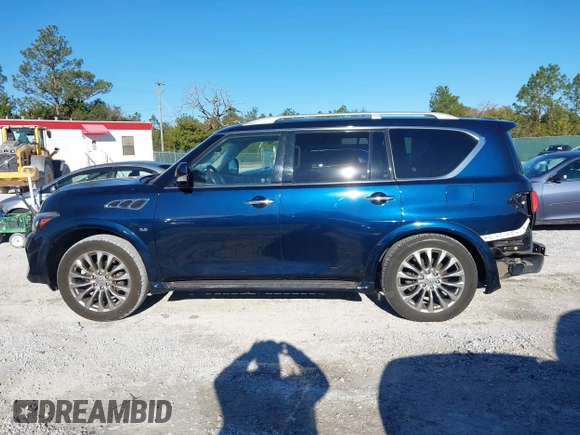 2017 Infiniti QX80 with VIN JN8AZ2NE8H9152064, listed as a IAAI auction lot 41356239 with 100,747 mi miles and . Bid and sale history available at DreamBid. Image 14.
