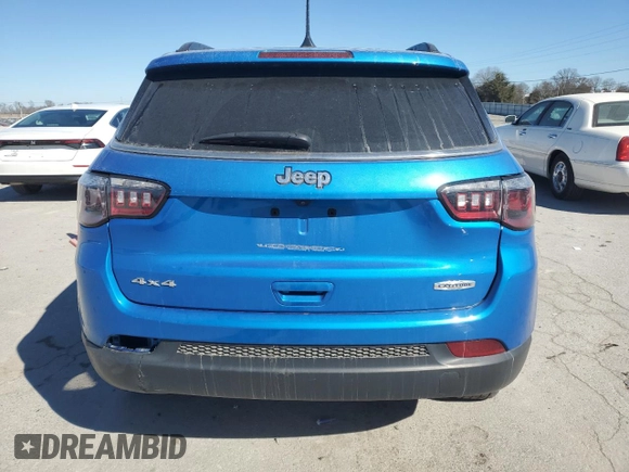 2022 Jeep Compass Latitude with VIN 3C4NJDBB3NT231753, listed as a Copart auction lot 47305435 with 53,864 mi miles and Salvage title. Bid and sale history available at DreamBid. Image 6.