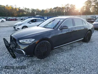 2021 Mercedes-Benz S S 580 with VIN W1K6G7GB2MA043962, listed as a Copart auction lot 81317154 with 26,314 mi miles and Salvage Title. Bid and sale history available at carsss.com. Image 1.