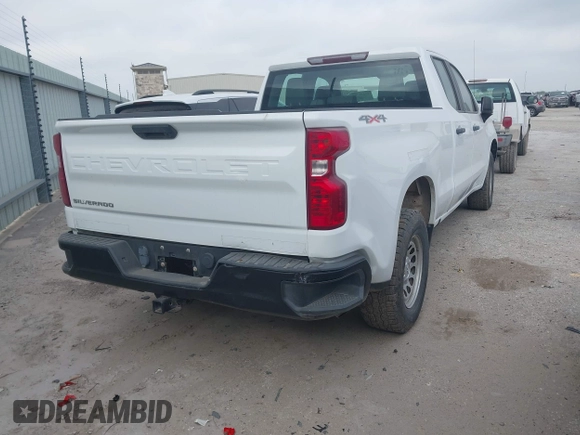 2020 Chevrolet Silverado 1500 Work Truck with VIN 1GCRYAEF3LZ177063, listed as a IAAI auction lot 42223364 with 47,512 mi miles and . Bid and sale history available at DreamBid. Image 4.