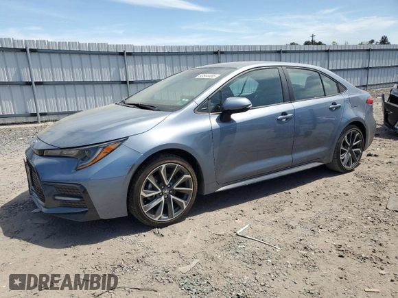 2022 Toyota Corolla SE with VIN 5YFS4MCE4NP110638, listed as a Copart auction lot 53544485 with 22,905 mi miles and Salvage Title. Bid and sale history available at DreamBid. Image 1.