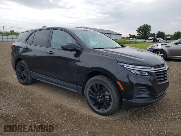 2023 Chevrolet Equinox LS with VIN 3GNAXSEG9PL153949, listed as a Copart auction lot 65366855 with 35,276 mi miles and Salvage title. Bid and sale history available at DreamBid. Image 4.