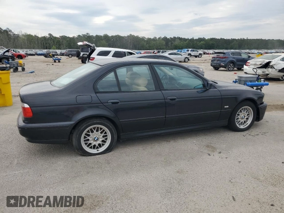 2001 BMW 5 Series 525i with VIN WBADT43471GF58824, listed as a Copart auction lot 56103395 with Not provided miles and Clean title. Bid and sale history available at DreamBid. Image 3.