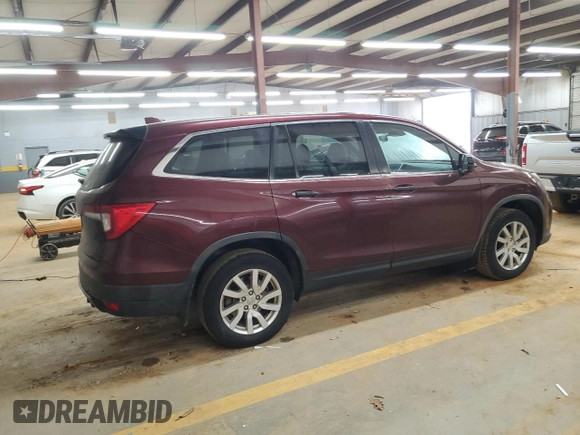 2019 Honda Pilot LX with VIN 5FNYF5H10KB041471, listed as a Copart auction lot 46479615 with 61,513 mi miles and Clean Title. Bid and sale history available at DreamBid. Image 3.