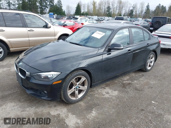2013 BMW 3 Series 328i with VIN WBA3C1C53DF442532, listed as a IAAI auction lot 41945247 with 92,065 mi miles. Bid and sale history available at carsss.com. Image 2.