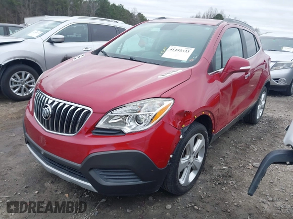 2015 Buick Encore with VIN KL4CJASB7FB240233, listed as a IAAI auction lot 41493333 with 70,632 mi miles. Bid and sale history available at carsss.com. Image 17.