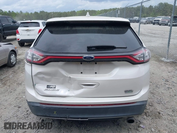 2015 Ford Edge SEL with VIN 2FMTK3J99FBC37403, listed as a IAAI auction lot 41970971 with 136,097 mi miles. Bid and sale history available at carsss.com. Image 16.