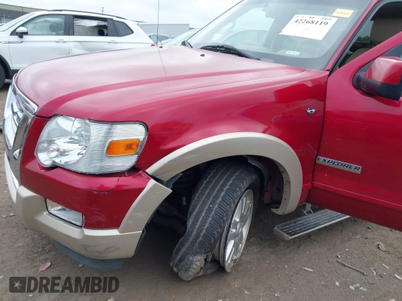 2007 Ford Explorer Eddie Bauer with VIN 1FMEU74887UB04138, listed as a IAAI auction lot 42268119 with 262,610 mi miles and . Bid and sale history available at DreamBid. Image 6.