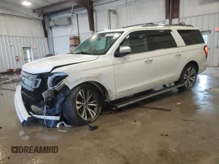 2020 Ford Expedition Max Platinum with VIN 1FMJK1MT1LEA32709, listed as a Copart auction lot 47017895 with 74,845 mi miles and Salvage title. Bid and sale history available at DreamBid. Image 1.