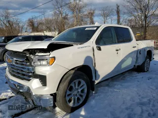 2023 Chevrolet Silverado 1500 LTZ with VIN 3GCUDGE83PG349351, listed as a Copart auction lot 42581085 with 25,034 mi miles and Salvage Title. Bid and sale history available at carsss.com. Image 1.