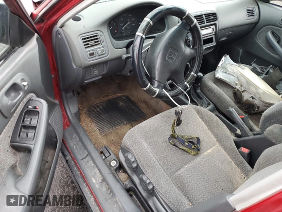 1999 Honda Civic LX with VIN 1HGEJ657XXL047414, listed as a Copart auction lot 83943154 with 300,098 mi miles and Salvage Title. Bid and sale history available at carsss.com. Image 8.