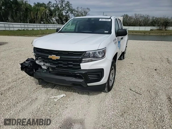 2022 Chevrolet Colorado 2WD Work Truck with VIN 1GCGSBEN7N1330793, listed as a Copart auction lot 88318955 with 36,284 mi miles and Salvage title. Bid and sale history available at DreamBid. Image 10.