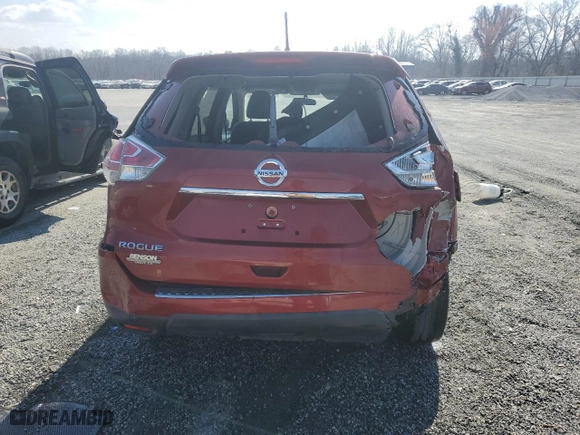 2015 Nissan Rogue SV with VIN 5N1AT2MT1FC833384, listed as a Copart auction lot 48799915 with 127,040 mi miles and Salvage Title. Bid and sale history available at carsss.com. Image 6.