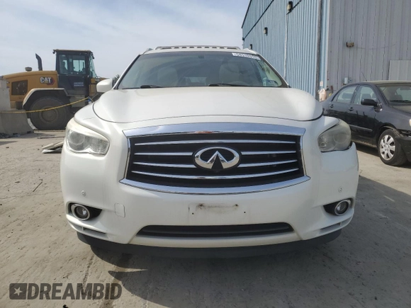 2013 Infiniti JX35 with VIN 5N1AL0MM5DC340267, listed as a Copart auction lot 54510315 with 93,829 mi miles and Salvage Title. Bid and sale history available at DreamBid. Image 5.