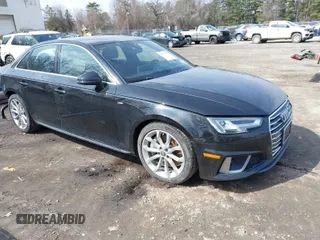 2019 Audi A4 Premium Plus with VIN WAUENAF41KN017982, listed as a IAAI auction lot 41775456 with 89,900 mi miles. Bid and sale history available at carsss.com. Image 1.
