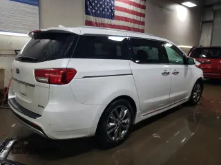 2018 Kia Sedona SX-L with VIN KNDME5C14J6374887, listed as a Copart auction lot 85730294 with 142,626 mi miles and Salvage Title. Bid and sale history available at carsss.com. Image 3.