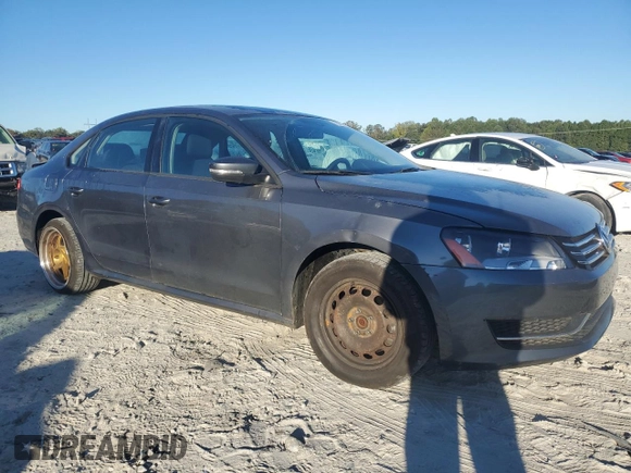2015 Volkswagen Passat S with VIN 1VWAS7A36FC013288, listed as a Copart auction lot 76267614 with 145,434 mi miles and Salvage title. Bid and sale history available at DreamBid. Image 4.