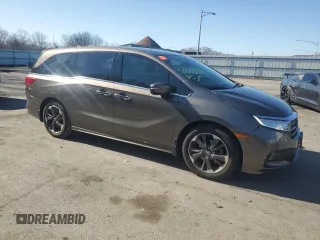 2022 Honda Odyssey Elite z VIN 5FNRL6H95NB055184, wystawiony jako Copart lot #49643595 z przebiegiem 50 574 mil mil oraz Szkoda całkowita • Salvage title. Historia ofert i sprzedaży dostępna na DreamBid. Obrazek 4.